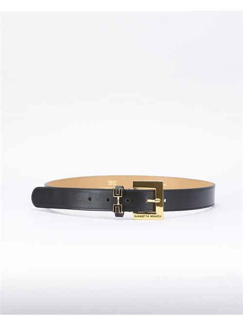 Leather belt with clip loop Elisabetta Franchi ELISABETTA FRANCHI | Belt | CT12S46E2110